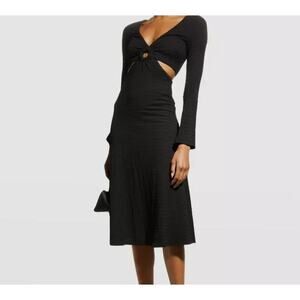 Likely Black Eila Cutout Midi Dress Sz.12 NWT